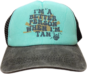 Im a Better Person/Tan - Trucker Hat