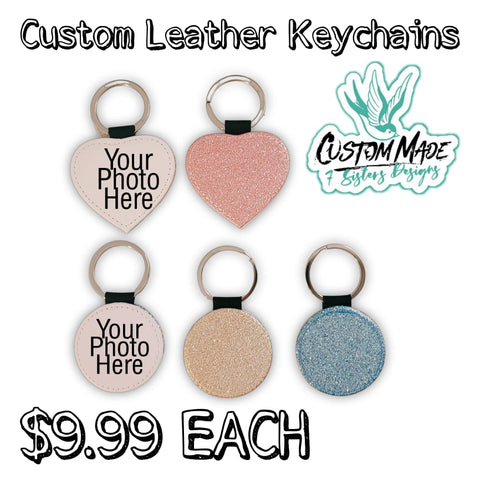 Sparkle Leather Keychain