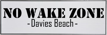NO WAKE ZONE - CUSTOMIZABLE 42" Sign